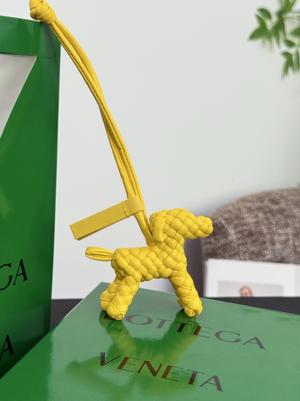 Bottega Veneta dog charm